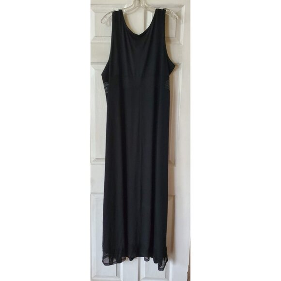 TRU TO YOU BY CACIQUE BLACK LONG SLEEVELESS DRESS SIZE 22/24 NWT - Picture 9 of 9